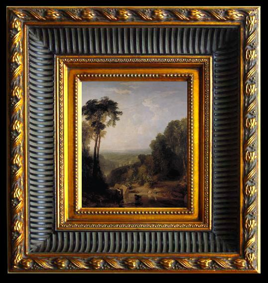 framed  Joseph Mallord William Turner Crossing the brook (mk31), Ta024-2